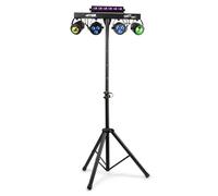 MAX PARTYBAR10 set luci dmx par led jelly moon strobo telecomando dj eventi ecc.