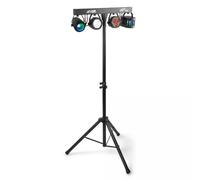 MAX PARTYBAR9 kit luci par led jellymoon strobo barra a T dmx telecomando