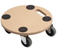 Carrello a pianale in MDF, ruote in plastica