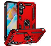 Max Power Digital Cover per Samsung Galaxy A15 con Girevole Anello 360 Gradi Custodia Magnetica Antiurto Rigida Resistente Protettiva Case Bumper Ring (Rosso)