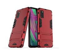Max Power Digital Cover per Samsung Galaxy A41 Custodia Antiurto con Supporto per Cellulare Rigida Resistente Protettiva Bumper Rugged Armor Case (Samsung Galaxy A41, Rosso)