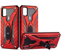 Max Power Digital Cover per Samsung Galaxy A51 Con Design del Supporto Armatura Resistente Elegante Agli Urti Ibrida Rinforzata Custodia Dura Bumper Case (Samsung Galaxy A51, Rosso)