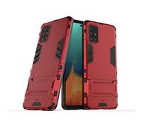 Max Power Digital Cover per Samsung Galaxy A51 Custodia Antiurto con Supporto per Cellulare Rigida Resistente Protettiva Bumper Rugged Armor Case (Samsung Galaxy A51, Rosso)