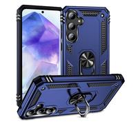 Max Power Digital Cover per Samsung Galaxy A55 5G con Girevole Anello 360 Gradi Custodia Magnetica Antiurto Rigida Resistente Protettiva Case Bumper Ring (Blu)