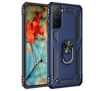 Max Power Digital Cover per Samsung Galaxy S21 FE 5G con Girevole Anello 360 Gradi Custodia Magnetica Antiurto Rigida Resistente Protettiva Case Bumper Ring (Samsung Galaxy S21 FE 5G, Blu)