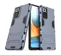 Max Power Digital Cover per Xiaomi Redmi Note 10 Pro Custodia Antiurto con Supporto per Cellulare Rigida Resistente Protettiva Bumper Rugged Armor Case (Xiaomi Redmi Note 10 Pro, Blu Navy)