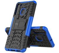 Max Power Digital Custodia per Samsung Galaxy A21 con Supporto Bumper Case Cover Armor Rigida Resistente Doppio Strato Protettiva Ibrida Agli Urti (Samsung Galaxy A21, Blu)