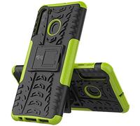 Max Power Digital Custodia per Samsung Galaxy A21 con Supporto Bumper Case Cover Armor Rigida Resistente Doppio Strato Protettiva Ibrida Agli Urti (Samsung Galaxy A21, Verde)
