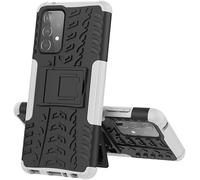 Max Power Digital Custodia per Samsung Galaxy A52s / A52 con Supporto Bumper Case Cover Armor Rigida Resistente Doppio Strato Protettiva Ibrida Agli Urti (Samsung Galaxy A52s / A52, Bianco)