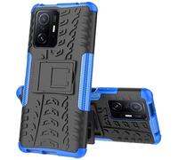 Max Power Digital Custodia per Xiaomi Mi 11T/Mi 11T Pro con Supporto Bumper Case Cover Armor Rigida Resistente Doppio Strato Protettiva Ibrida Agli Urti (Xiaomi Mi 11T/Mi 11T Pro, Blu)
