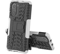 Max Power Digital Custodia per Xiaomi Poco F3 con Supporto Bumper Case Cover Armor Rigida Resistente Doppio Strato Protettiva Ibrida Agli Urti (Xiaomi Poco F3, Bianco)