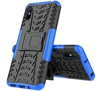 Max Power Digital Custodia per Xiaomi Redmi 9A/Redmi 9AT con Supporto Bumper Case Cover Armor Rigida Resistente Doppio Strato Protettiva Ibrida Agli Urti (Xiaomi Redmi 9A/Redmi 9AT, Blu)