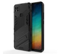 Max Power Digital Custodia per Xiaomi Redmi 9C Con Design del Supporto Armatura Resistente Elegante Agli Urti Ibrida Rinforzata Custodia Dura Bumper Case Cover (Xiaomi Redmi 9C, Nero)