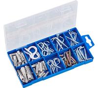 Max-Power DP8500005 Assortimento per Fissaggio, Occhioli, Cancani, Tasselli, 78 Pezzi