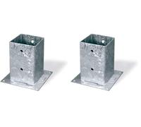 Max-Power HV4273 Ancoraggio d'Appoggio per Travi, 71 x 71 x 150 x 150 mm (Confezione da 2)