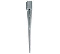 Max-Power HV4295M Ancoraggio a Punta per Pali Tondi, 80 X 750 mm