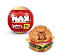 MAX Premium Snacks Building Bricks Collection (Hamburger) by ZURU. Mattoncini da costruzione per adolescenti, adulti e collezionisti. Costruisci, raccogli e mostra la tua collezione di deliziosi