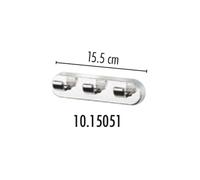 Max Pro Chrom 3 Pezzi Ganci/ Ganci Per Asciugamani In Metallo Massiccio Cromato