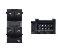 MAX Pulsantiere Blocco Interruttori Comandi Alzacristalli Porta Anteriore Sinistra 4 Tasti 10 Pin Nero