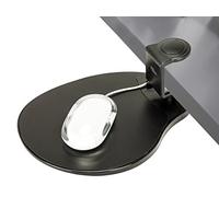 Max Smart ergonomico morsetto della piattaforma girevole mouse pad Sottotavolo 10,2 x 19,8 cm rotazione di 360 ° Black (PP material)