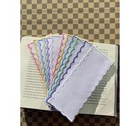 max stitch design - Kit per uncinetto da punto croce: 12 segnalibri vuoti, 6 in tessuto Aida da 14 ct e 6 in tessuto Aida da 18 ct, per adulti e adolescenti, bianchi, 45 x 115 cm, non pieghevole