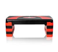 Max Strength - Stepper fitness per allenamento con 5 livelli di altezza regolabili, 10 cm, 15 cm, 20 cm, 25 cm, 30 cm, piattaforma antiscivolo per esercizi aerobici, resistenza, cardio yoga, routine