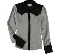 Max Studio London Camicia Donna Con Bottoni Color Block