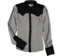 Max Studio London Camicia Donna Con Bottoni Color Block
