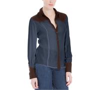 Max Studio London Camicia Donna Con Bottoni Color Block