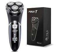 MAX-T Electric Shaver Quick Rechargeable Rotary Shaver with Pop Up Trimmer IPX7 100% Waterproof Wet & Dry Electric Razor