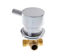 Max-Tonsen Miscelatore termostatico con valvola miscelatrice Acqua Calda e Fredda G1/2" Rubinetto a Due ingressi e un'uscita F