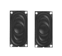 Max-Tonsen Paio di Mini Audio Altoparlanti 2040 8Ohm 2W per Notebook Computer Portatile Altoparlante Altoparlante Rettangolare Struttura in Metallo Altoparlante