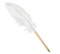 Max-Tonsen Penna a con Piume Bianche retrò Penna a Ricaricabile squisita con Penna a per Regali aziendali di Nozze