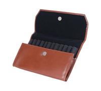 Max-Tonsen Portapenne in pelle con chiusura magnetica, Light coffee tree pa | Fodera morbida impermeabile con cuciture in nylon per penne stilografiche, prevenzione collisioni antigraffio