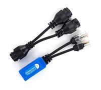 Max-Tonsen Splitter combinatore Power Over Ethernet 2 per Fotocamere | Installazione semplice per punto accesso alle telecamere, connessione stabile per sistemi domestici e