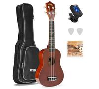 Max UKEY Ukulele Set Soprano 21" Natural Oscuro 173180