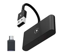maxant Adattatore wireless CarPlay per iPhone, Dongle CarPlay wireless per convertire OEM Wired CarPlay a Wireless CarPlay, connessione automatica WiFi 5G, supporto aggiornamento online Plug & Play,
