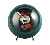 maxant Scatola carica orologi, singola scatola per orologi meccanica a carica automatica con motore silenzioso, a prova di polvere, rotatore per orologi, con batteria o cavo USB, Verde, Etichettalia