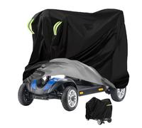 MaxAwe Copertura per scooter per la mobilità 190 x 71 x 117 cm, impermeabile, 420D, resistente, copertura protettiva per sedia a rotelle per uso esterno, scooter per disabili con fascia elastica