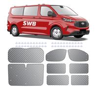 MaxAwe Set 8 tende termiche interni per Ford Transit Custom SWB, copertura lussuosa anteriore, protezione UV estiva e isolamento invernale per camper