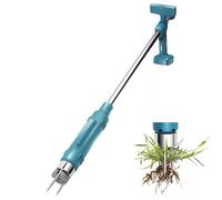 MaxAwe Tagliaerba elettrico per Makita 18 V, 100 cm, dente di leone con 3 artigli in acciaio, meccanismo di espulsione, dispositivo di rimozione delle erbacce con manico lungo per giardino e prato