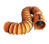 MAXBLAST Ventilatore Estrattore Aria Industriale con Tubo Dotto Aspira Polveri e Fumo o Soffia Aria Pulita Ventola Reversibile - 300mm - Dotto 6m - 110V