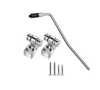 MAXCHEER Braccio tremolo per chitarra elettrica a vite, 6 mm, barra tremolo con filettatura e supporto per alberi per corde per chitarra Floyd Rose, ricambio per chitarra elettrica (cromato)