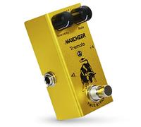 MAXCHEER Chitarra elettrica Tremolo Intensity/Rate Knob Effect Pedal Mini Single Type DC 9V True Bypass (giallo)