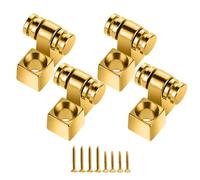 MAXCHEER Roller Guitar String Trees Guide Ferainer per Fender Strat Stratocaster Tele Telecaster, confezione da 4 (oro)
