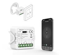 Maxcio Interruttore Tapparelle WIFI, Relè per Modulo Tapparelle WIFI con Funzione Percentuale, Timer, Controllo Voce e Tramite App, Compatibile Con Alexa/Google Home, Smart Life, 1 Pack