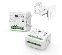 Maxcio Interruttore Tapparelle WIFI, Relè per Modulo Tapparelle WIFI con Funzione Percentuale, Timer, Controllo Voce e Tramite App, Compatibile Con Alexa/Google Home, Smart Life, 2 Packs