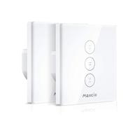 Maxcio Maxcio - Timer intelligente per tapparelle, compatibile con Alexa e Google Home, telecomando APP e funzione timer, interruttore touch (2 pezzi)