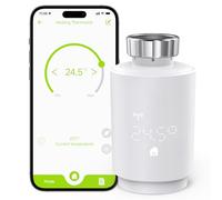 Maxcio Zigbee Valvole Termostatiche WiFi, Valvola Termostatica Smart Compatibile con Alexa & Google Home, Controllo da App Smart Life/Tuya, Programmabile, Risparmio Energetico, Richiede Hub Zigbee