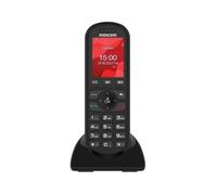 Maxcom MM39D SE 4G Telefono fisso cordless, schermo grande, batteria a lunga durata, nero